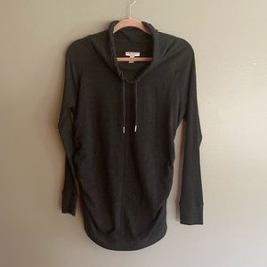 Liz Lang Cowl Neck Long Sleeve Maternity Top, L